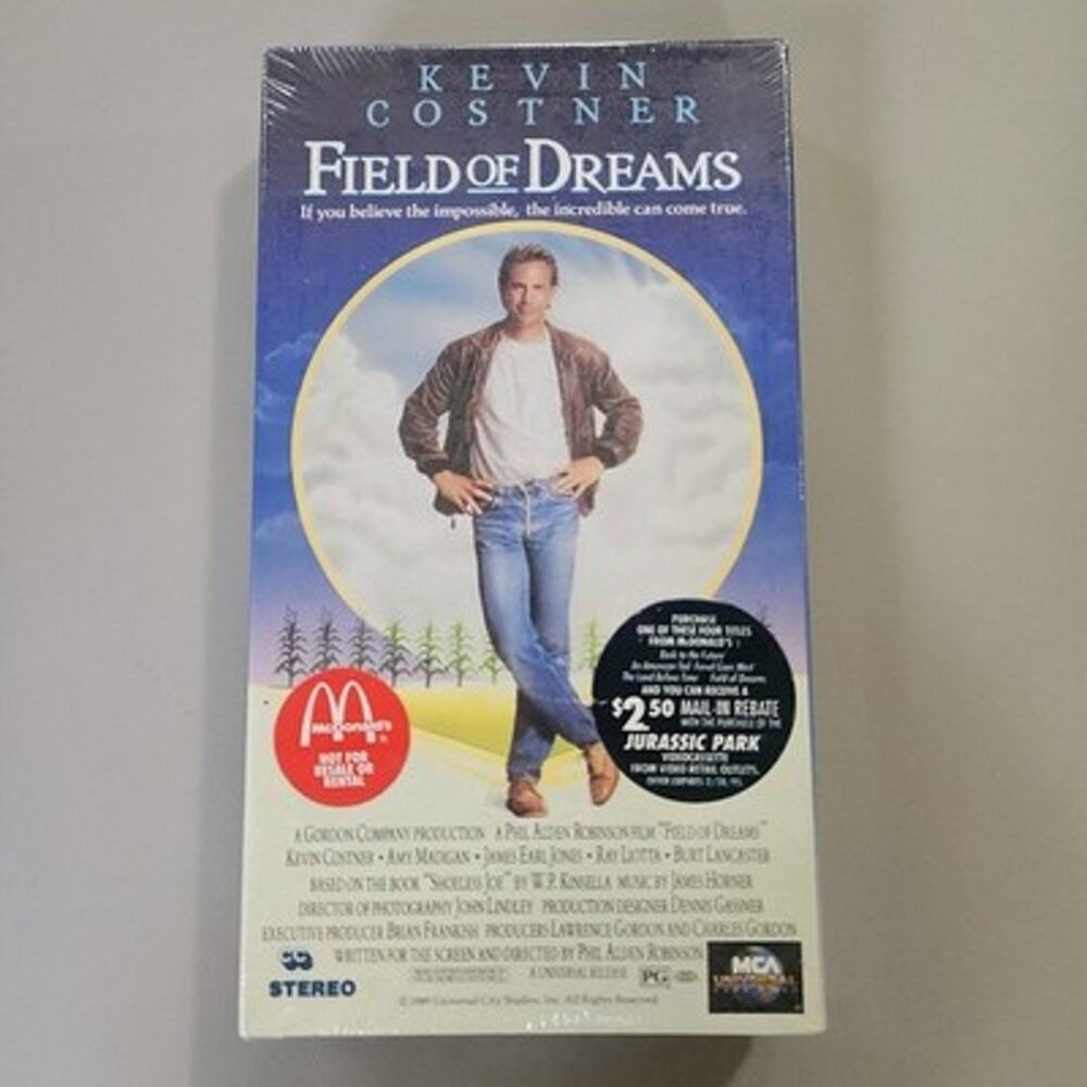 Field of Dreams VHS McDonald’s Promo (NEW SEALED) Vintage Physical Media